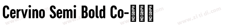 Cervino Semi Bold Co字体转换